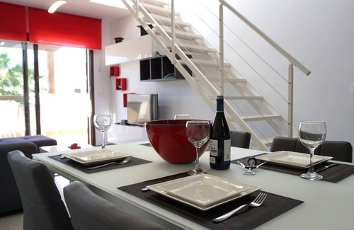 Mar de Pulpi Apartment | Casa Alexandra 4-person penthouse on the seafront in Mar de Pulpi.