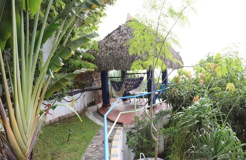 El Palmar House | casa amplia con acceso directo a playa semi privada con arboles y vegetación.