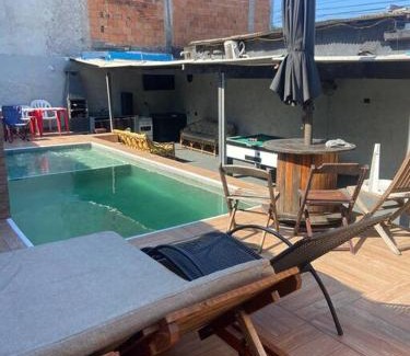 Jardim Praiano House | Casa com Piscina - Área da lazer familiar