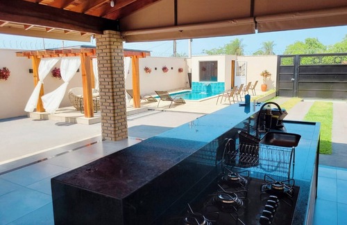 Tanabi House | Casa Completa com Área Gourmet, Piscina com Aquecedor Solar e Sauna Seca