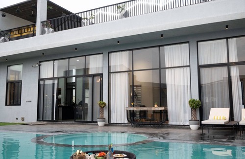 Jodhpur Villa | Casa Concreto: Luxury Concrete Villa-Heated Pool -Jodhpur-Rajasthan
