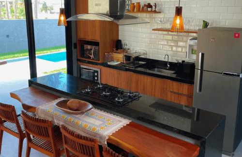 Passo de Camaragibe House | Casa em Milagres| 3 suítes, área gourmet, piscina