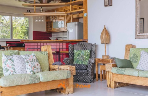 Felix House | Casa em Ubatuba com vista mar e 4 quartos amplos