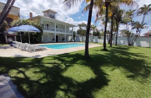 Balneario Praia do Pernambuco House | Casa Eventos e Temporada com 2 suites, piscina, churrasqueira, Wi-Fi, Ar Condicionado - Proximo Praia Mar Casado e Pernambuco - Guaruja -