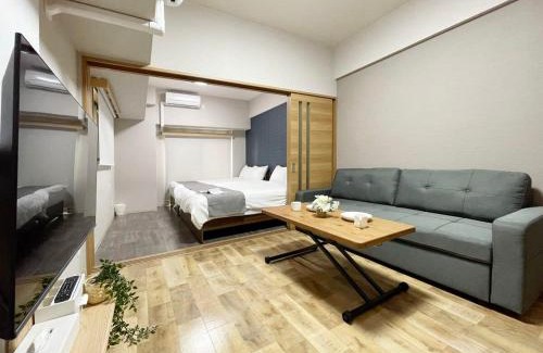 Hiroshima City Centre Apartment | Casaen by b hotel - 1BR Apartment with beautiful City View Near Shopping District For 6Ppl
