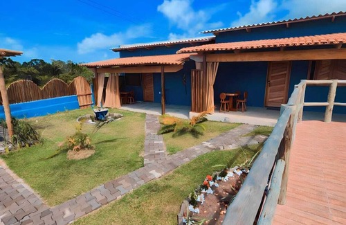 Corumbau House | Casas Araras de Corumbau-piscina 5 Min da Praia