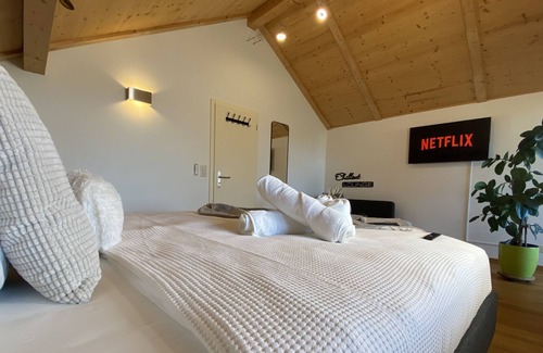 Thun Apartment | Central apartment with Alps view & own parking space; contactless self check-in!