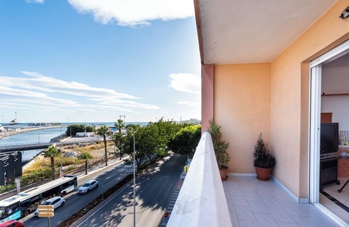 Plaza de Toros Vieja Apartment | Central City Apartment Canales with Wi-Fi, Air Conditioning & Balcony; Garage Available