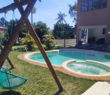 Piratuba House | Chácara Prainha JK com piscina praia no quintal de casa