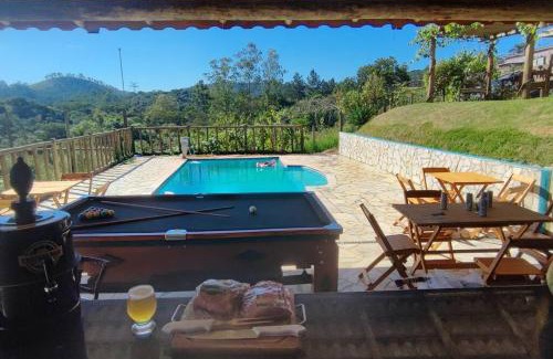 Mairipora House | Chácara Raio - Refúgio Rústico-Piscina Climatizada