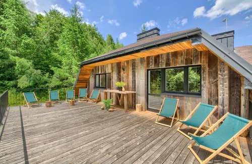 Uscie Gorlickie Villa | Chabrowo Retreat - dom 220m2 nad jeziorem Klimkówka, Beskid Niski