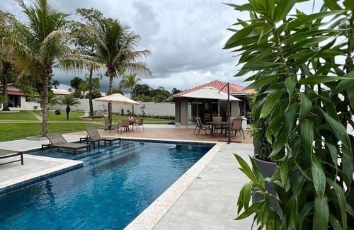 Limeira House | CHACARA ZANCHETTA HEATED SWIMMING POOL BEACH TENNIS WOOD-BURNING FIREPLACE AND ECOLOGY