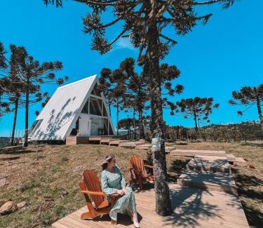 Urubici Cabin | Chalé Aframe- Benta Rosa Chalés de Luxo