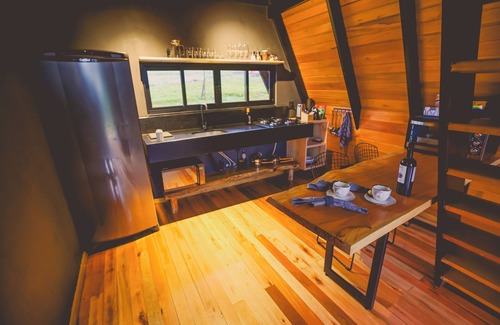 Urubici Ski Chalet | Chalé Costa Santti com banheira e lareira NH8190