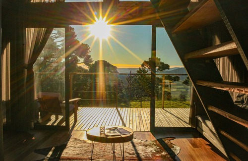 Urubici Ski Chalet | Chalé Costa Santti com banheira e lareira NH8190