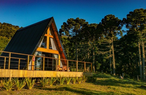 Urubici Ski Chalet | Chalé Costa Santti com banheira e lareira NH8190