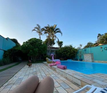 Morretes Ski Chalet | Chalé Flamingo com Piscina Casa inteira em Morretes