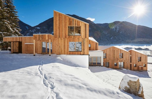 San Martino Apartment | Chalet 'Blasla Olben 2-3P 2' with Mountain View, Shared Terrace and Wi-Fi