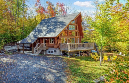 Chertsey Cabin | Chalet de Luxe en Bois Rond et Accès à la Plage Le Pic Bois Citq 305505