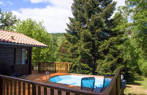 Saint-Antonin Noble Val Ski Chalet | Chalet des Berges - Heated pool - Pontoon