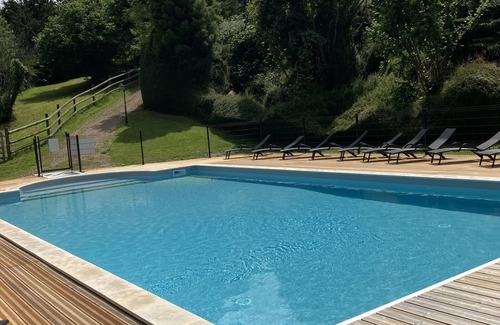 Auquainville Ski Chalet | chalet-gîte 6 pers. Normandie Piscine Heated from Mid-May to September