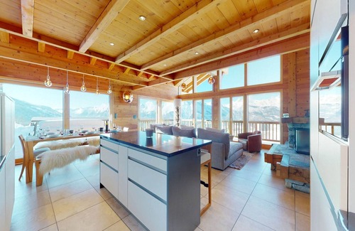 Sion Ski Chalet | Chalet in Veysonnaz with hot tub