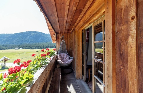 Le Petit-Bornand-les-Glieres Ski Chalet | Chalet 'Merlin' with Mountain View, Private Terrace and Wi-Fi