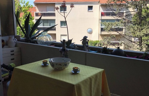 La Plage Apartment | Charmant Studio Avec Terrasse Dans Résidence Arborée à 100m des Plages
