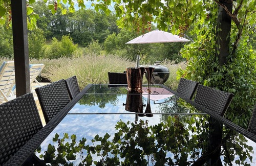 Saint-Aubin-de-Cadelech House | Charming 3-bed with Hot Tub, Pool, Gite in Saint-Aubin-de-Cadelech. Dog Friendly