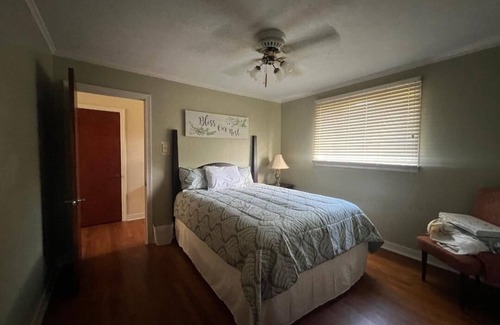 Natchez House | Charming 3-bedroom Natchez home blends Southern comfort with convenience.