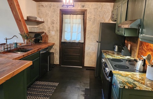 Marble Falls Ski Chalet | Charming A frame Chalet w/hot tub in Marble Falls