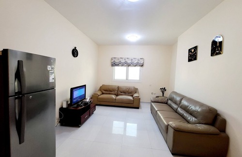 Al Qasimia Apartment | Charming and spacious 2-bedroom apartment with 2 bathrooms, kitchen and balcony.