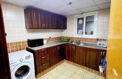 Al Qasimia Apartment | Charming and spacious 2-bedroom apartment with 2 bathrooms, kitchen and balcony.