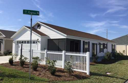 Wildwood Villa | Charming Corner Home w/Electric Golf Cart, BBQ Grill, & Stylish Comforts