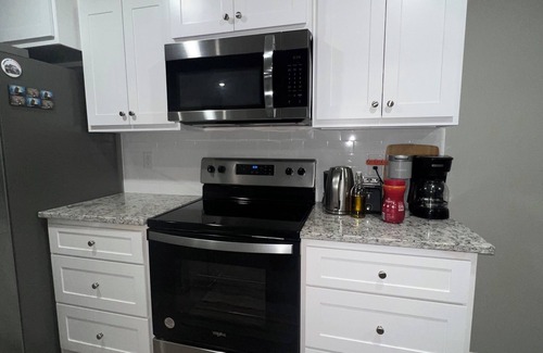 Beebe House | Charming Cozy Private Bedroom Shared Space Shared Bathroom with fenced backyard