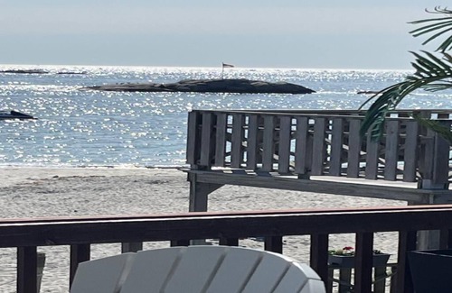 Minot House | Charming! Direct ocean front house on private Minot beach in Scituate Sleeps 11.