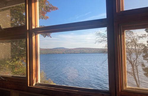 Rangeley Cabin | Charming Log Cabin Just Steps Away From Beatiful Rangeley Lake