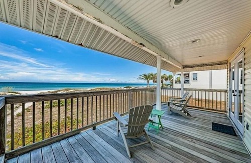 Indian Shores House | Charming Pet Friendly Beach Front Cottage with Unobstructed Million Dollar.