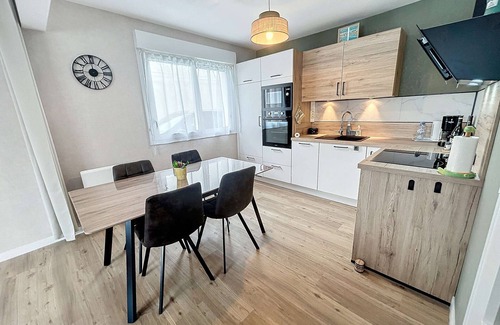 Jullouville-les-Pins Apartment | Charming Renovated Apartment, Central Jullouville, 1 Bed, 4 Guests, Parking, 100m from Beach