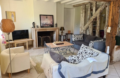Jouy-le-Potier Cottage | Charming Solognote House with Fireplace, Near Loire Castles and Golf Courses
