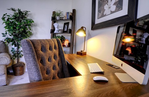 Kannapolis Apartment | Charming Workspace Oasis