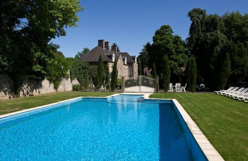 Hambye House | Château next to village Of Hambye, hot tub , outdoors and indoors private pools