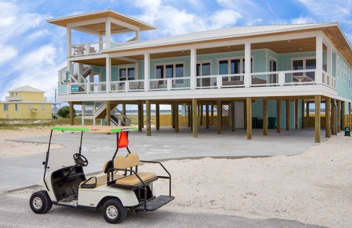 Navarre Beach House | Check out DISCOUNTS! Navarre Beach! Sleeps 22! HEATED POOL, elevator, golf cart!