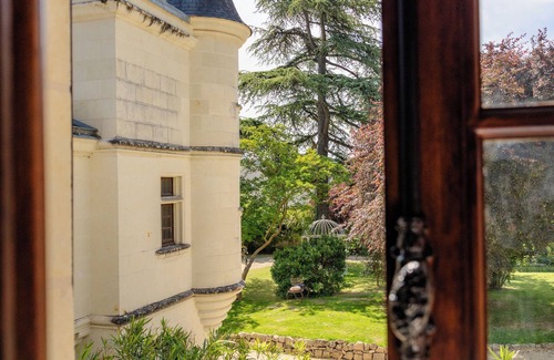 Gennes-Val-de-Loire House | Chez René - Room with view of the manor house