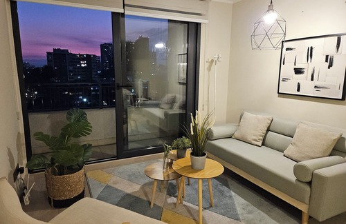 Nunoa Apartment | Chic 2-bedroom apartment with pool, gym, wifi and excellent location in Ñuñoa.