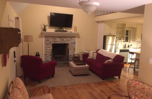 Swengel Cottage | Clean! Charming Cottage! Waterviews, WiFi, Outdoor Firepit, New Canvas Art TV