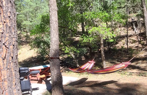 Mayhill RV Rental | Cloudcroft Area Glamping Tipi Mountains Forest Trees Hiking