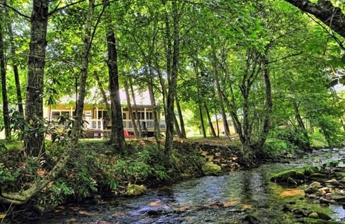 Unaka House | Come Enjoy Trout Fishing In The Rushing Creek