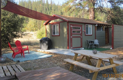 Douglas City Cabin | Comfy Cabin and Glamping Right on the Trinity River