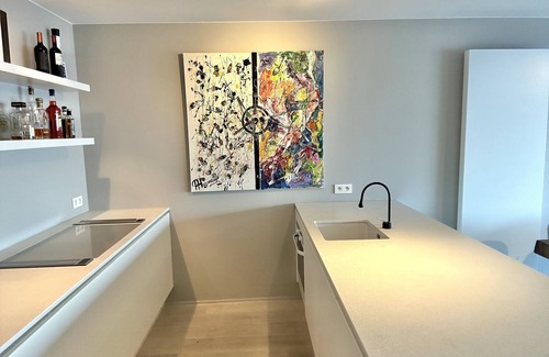 Knokke Apartment | comfy design apartment with garden and sea view